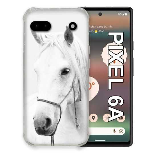 Coque Pour Google Pixel 6A Animal Cheval Cristal