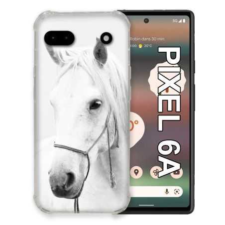 Coque Pour Google Pixel 6A Animal Cheval Cristal