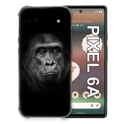 Coque Pour Google Pixel 6A Animal Gorille Noir