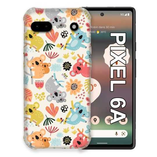 Coque Pour Google Pixel 6A Animal Koala Pattern