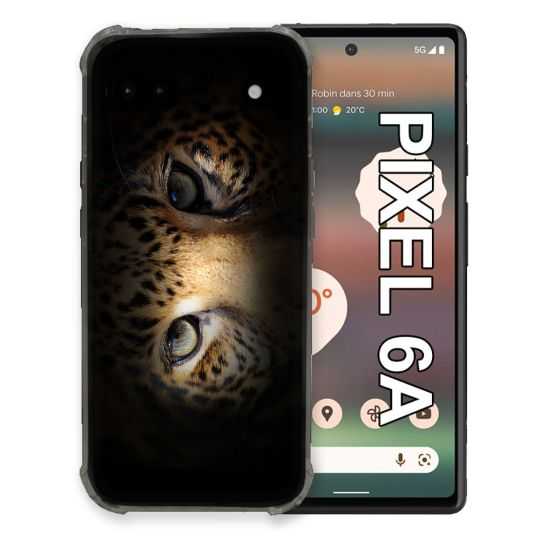 Coque Pour Google Pixel 6A Animal Leopard Yeux
