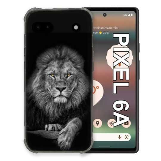 Coque Pour Google Pixel 6A Animal Lion Majestueux
