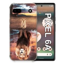 Coque Pour Google Pixel 6A Animal Lion Reflet