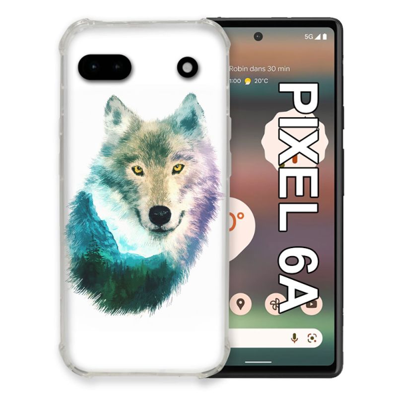 Coque Pour Google Pixel 6A Animal Loup Montagne