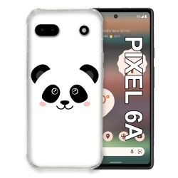 Coque Pour Google Pixel 6A Animal Panda Blanc