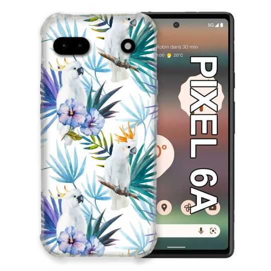Coque Pour Google Pixel 6A Animal Perroquet Peinture