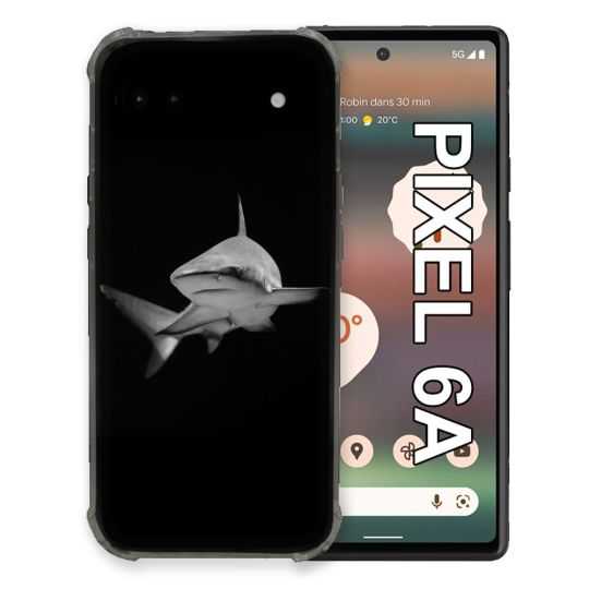 Coque Pour Google Pixel 6A Animal Requin Sombre