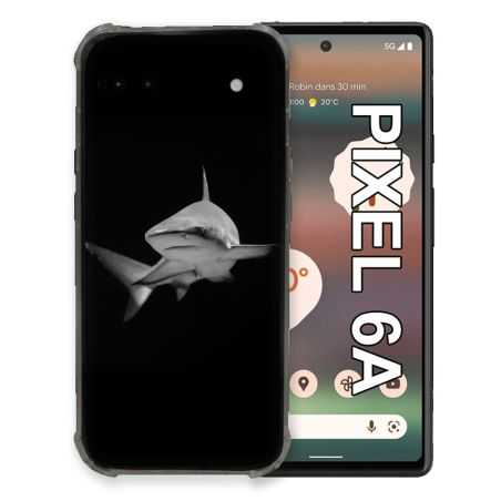 Coque Pour Google Pixel 6A Animal Requin Sombre