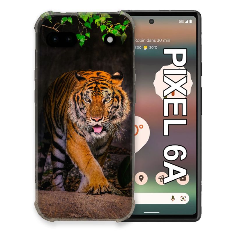 Coque Pour Google Pixel 6A Animal Tigre Jungle