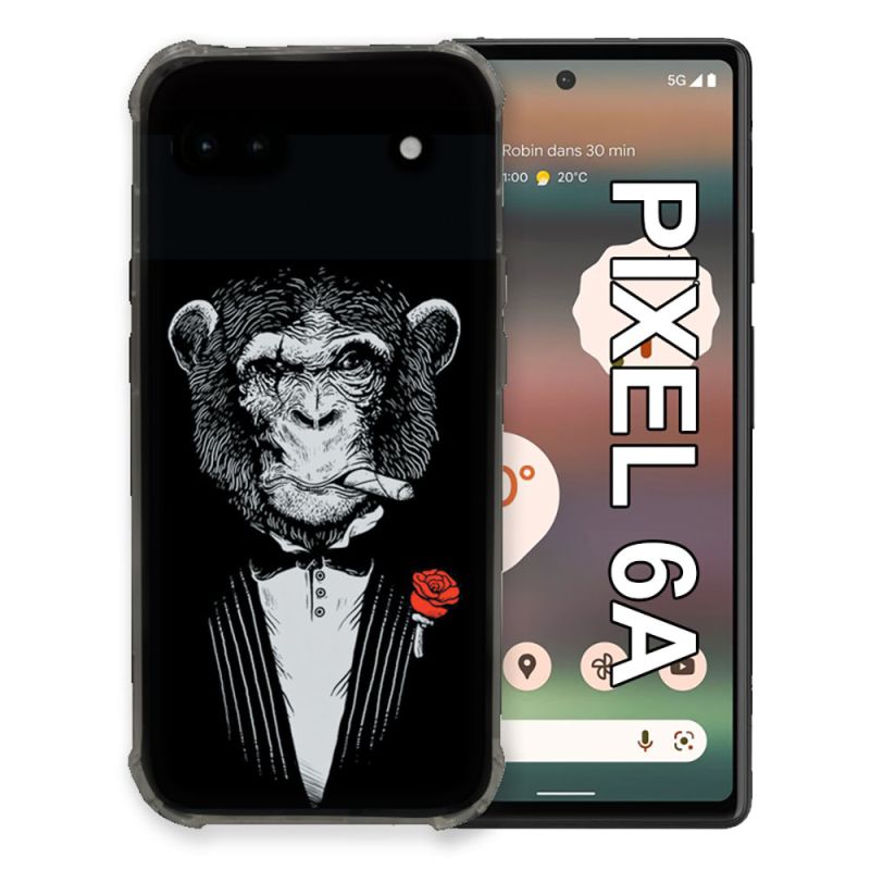Coque Pour Google Pixel 6A Decale Singe Mafia
