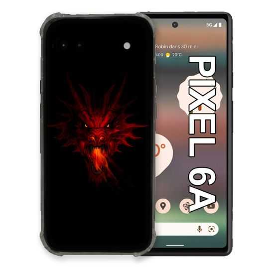 Coque Pour Google Pixel 6A Fantastique Dragon Feu