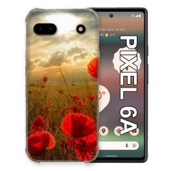 Coque Pour Google Pixel 6A Fleur Coquelicot