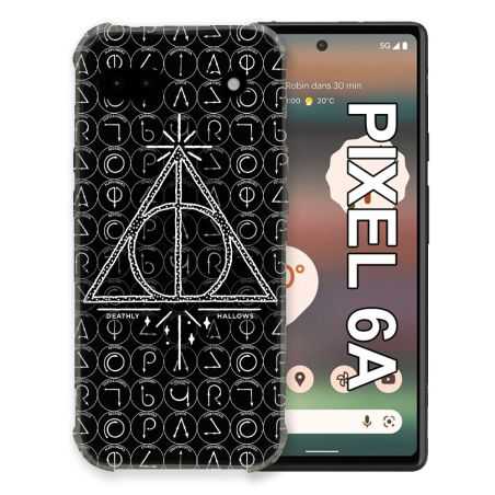 Coque Pour Google Pixel 6A Harry Potter Hollows Triangle Noir