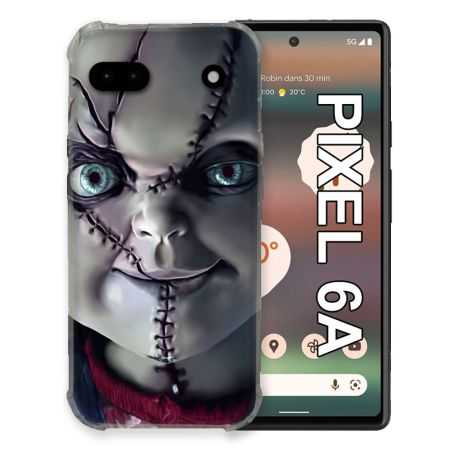 Coque Pour Google Pixel 6A Horreur Chucky Cicatrice