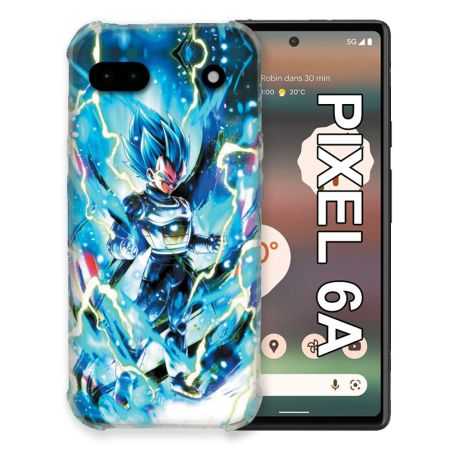 Coque Pour Google Pixel 6A Manga Dragon Ball Vegeta Bleu