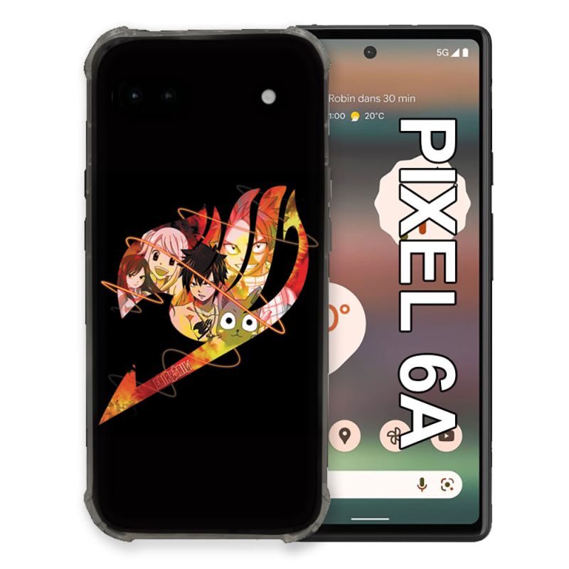 Coque Pour Google Pixel 6A Manga Fairy Tail Logo Noir