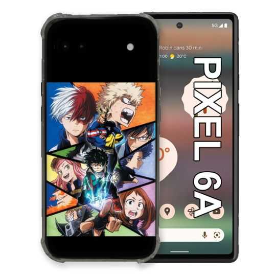 Coque Pour Google Pixel 6A Manga My Hero Academia Noir