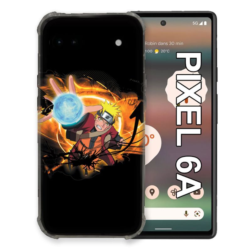 Coque Pour Google Pixel 6A Manga Naruto Noir