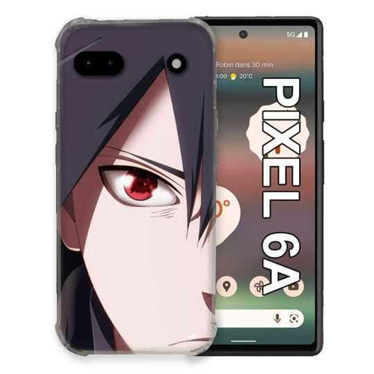 Coque Pour Google Pixel 6A Manga Naruto Sasuke visage