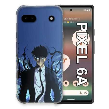 Coque Pour Google Pixel 6A Manga Solo Leveling Sung Bleu