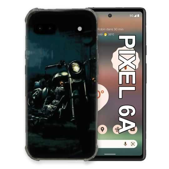 Coque Pour Google Pixel 6A Moto Harley Vintage