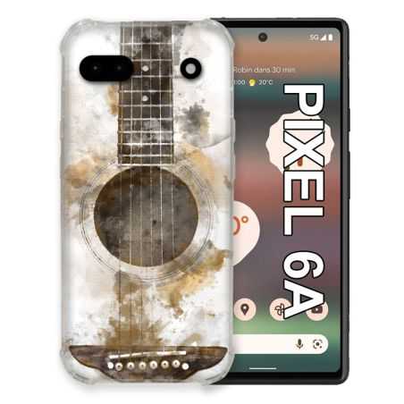 Coque Pour Google Pixel 6A Musique Guitare Tag