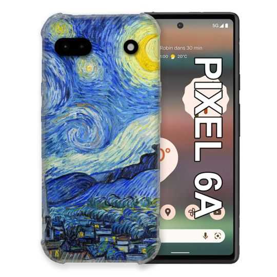 Coque Pour Google Pixel 6A Peinture La nuit étoilée