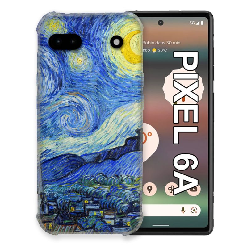 Coque Pour Google Pixel 6A Peinture La nuit étoilée