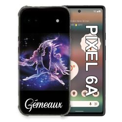 Coque Pour Google Pixel 6A Signe Zodiaque 2 Gémeaux