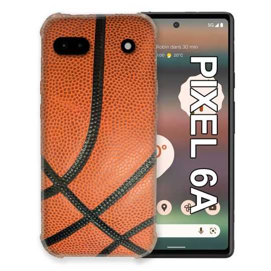 Coque Pour Google Pixel 6A Sport Ballon Basket