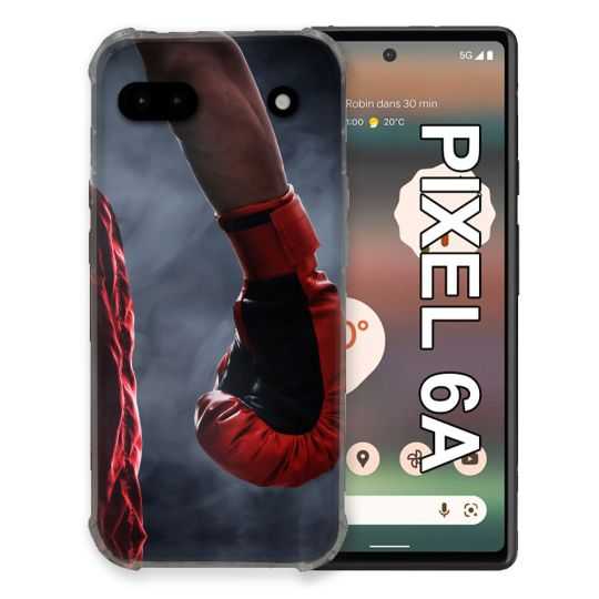Coque Pour Google Pixel 6A Sport Boxe Gant Rouge