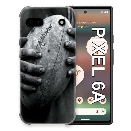 Coque Pour Google Pixel 6A Sport Rugby Ballon Vintage