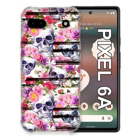 Coque Pour Google Pixel 6A Tete de Mort Pattern
