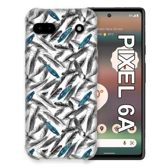 Coque Pour Google Pixel 6A Texture Plume Canard