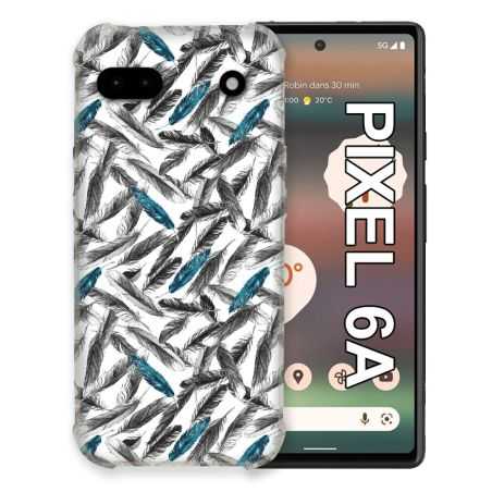 Coque Pour Google Pixel 6A Texture Plume Canard