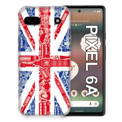 Coque Pour Google Pixel 6A Voyage Angleterre Blanc