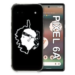 Coque Pour Google Pixel 6A Voyage Corse Noir
