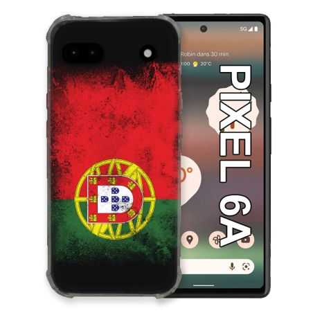 Coque Pour Google Pixel 6A Voyage Portugal Drapeau