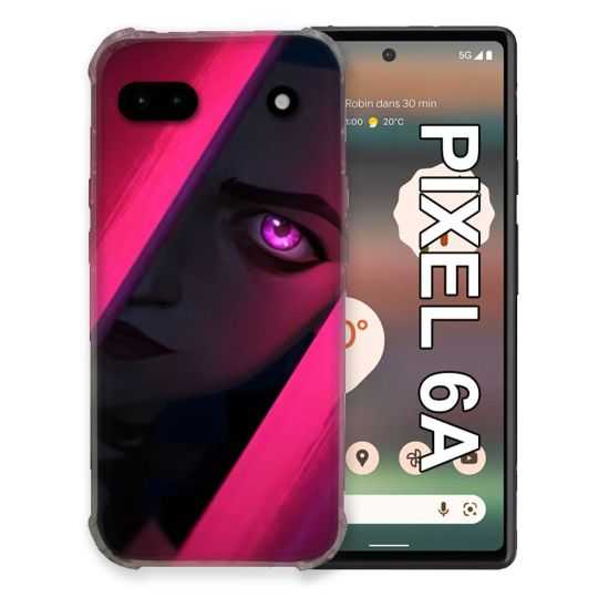 Coque Pour Google Pixel 6A Arcane Jynx Rose