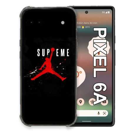 Coque Pour Google Pixel 6A Jordan Supreme Noir