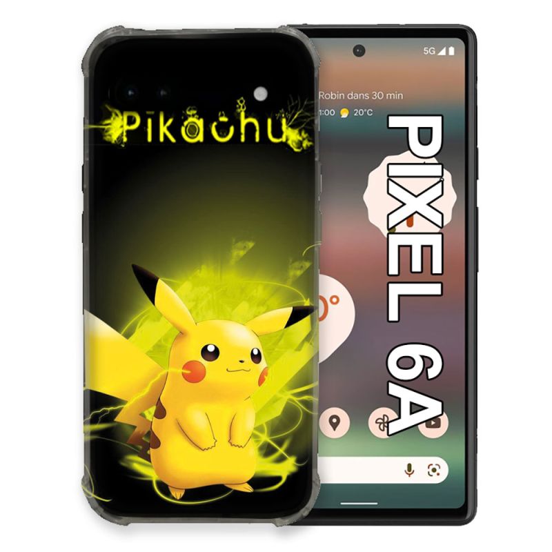 Coque Pour Google Pixel 6A Pokemon Pikachu Eclair