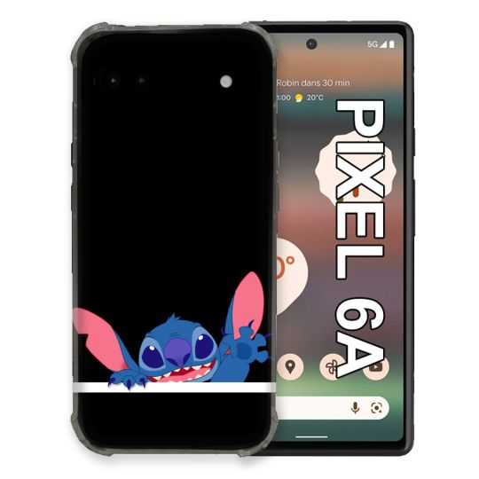 Coque Pour Google Pixel 6A Stitch Noir