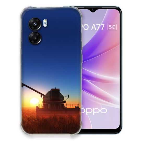Coque Pour Oppo A77 5G Agriculture Moissonneuse Soleil