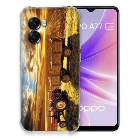 Coque Pour Oppo A77 5G Agriculture Tracteur Color
