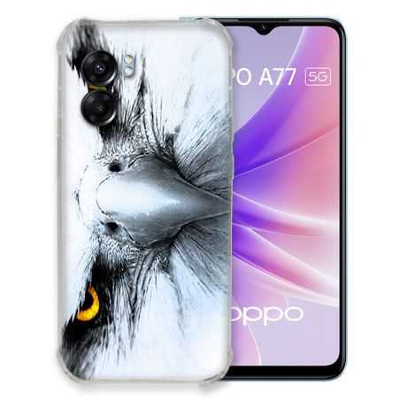 Coque Pour Oppo A77 5G Animal Aigle Royal Blanc