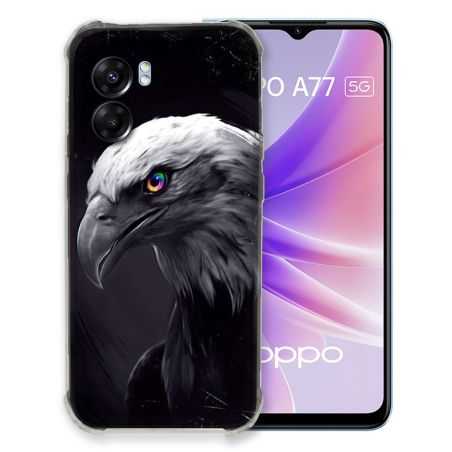 Coque Pour Oppo A77 5G Animal Aigle Royal Noir