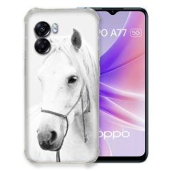 Coque Pour Oppo A77 5G Animal Cheval Cristal