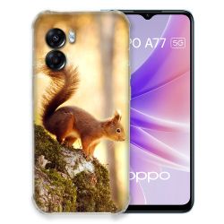 Coque Pour Oppo A77 5G Animal Ecureuil Bois