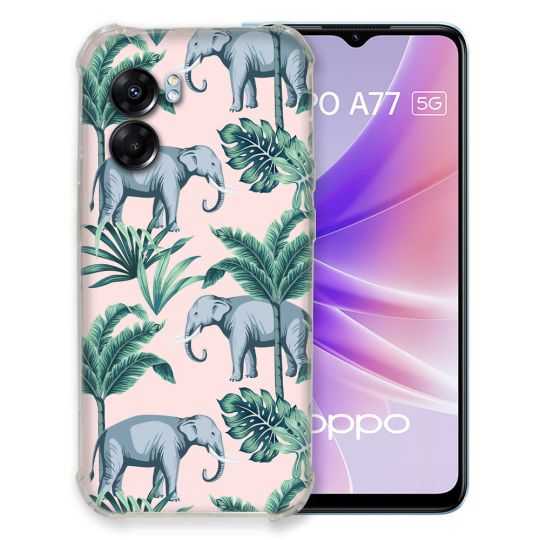 Coque Pour Oppo A77 5G Animal Elephant Pattern