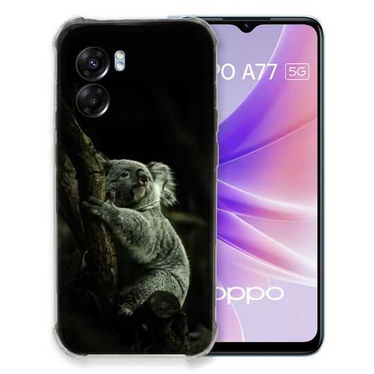 Coque Pour Oppo A77 5G Animal Koala Noir